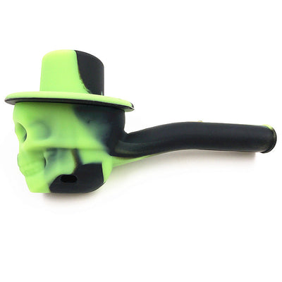 2019 Factory Direct Sales Of New Skull Silicone Pipe Popular In Europe And America Creative Camouflage Pipe Portable Smoking Set