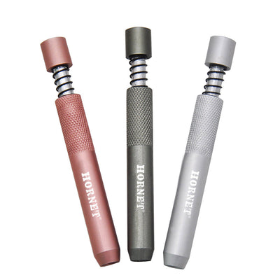 Aluminum Alloy Mini Pipe, Portable With Washable Spring Pipe, Smoking Accessories