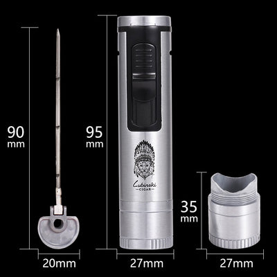 All-in-one Multifunctional Cigar Lighter - TABACALERA.COM