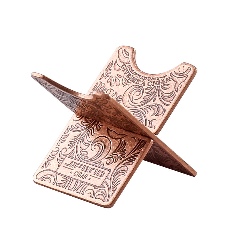 Fashionable Portable Copper Polished Cigar Holder - TABACALERA.COM
