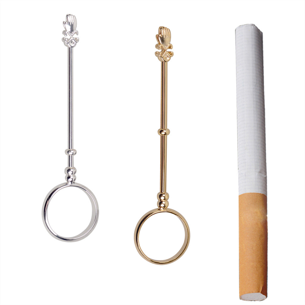 Smoking prevention finger cigarette holder