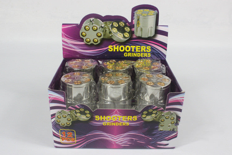 Bullet Cigarette Grinder Pipe Metal Cigarette Crusher Three-Layer Cigarette Crusher