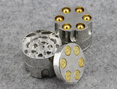 Bullet Cigarette Grinder Pipe Metal Cigarette Crusher Three-Layer Cigarette Crusher