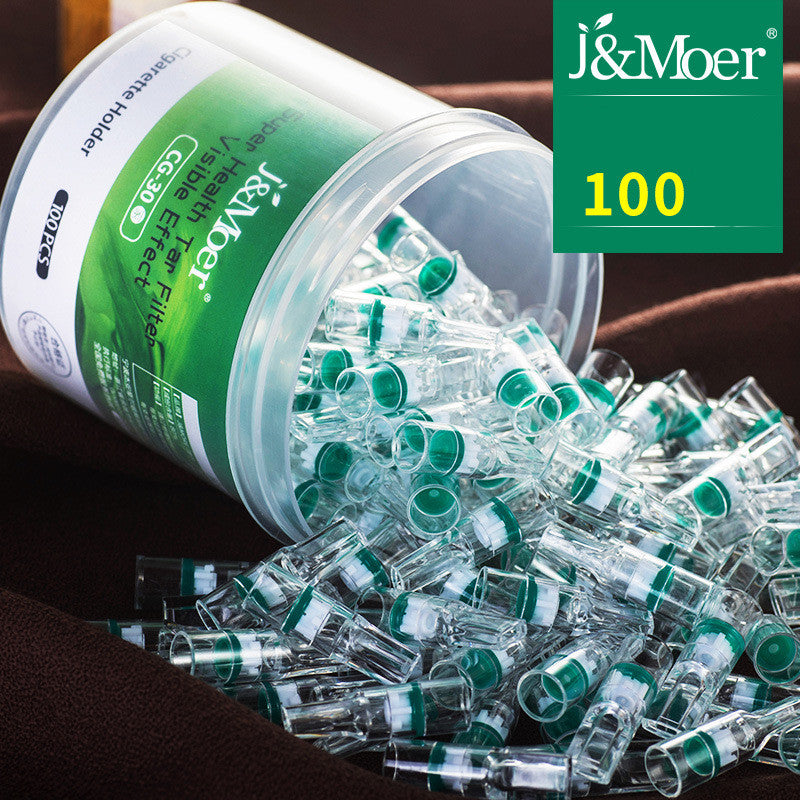 Moore Jmoer Cigarette Holder Disposable Filter Cigarette Holder Filter Disposable Thick And Thin Smoking Set 100 Pieces