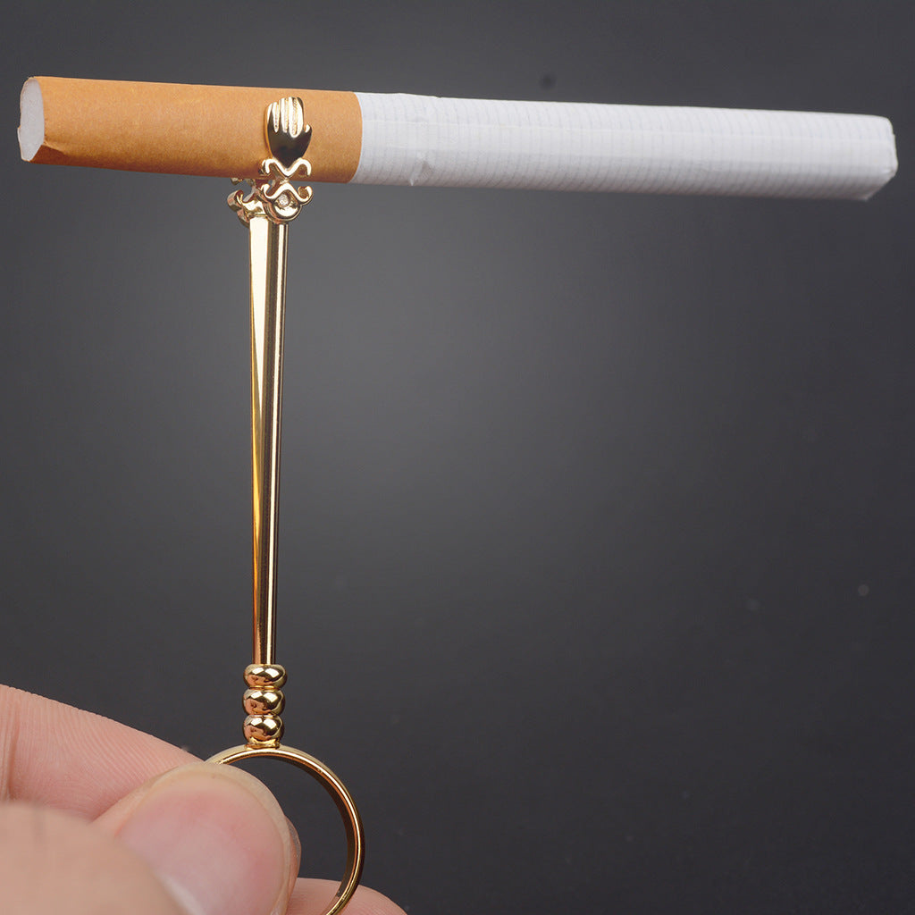 Smoking prevention finger cigarette holder