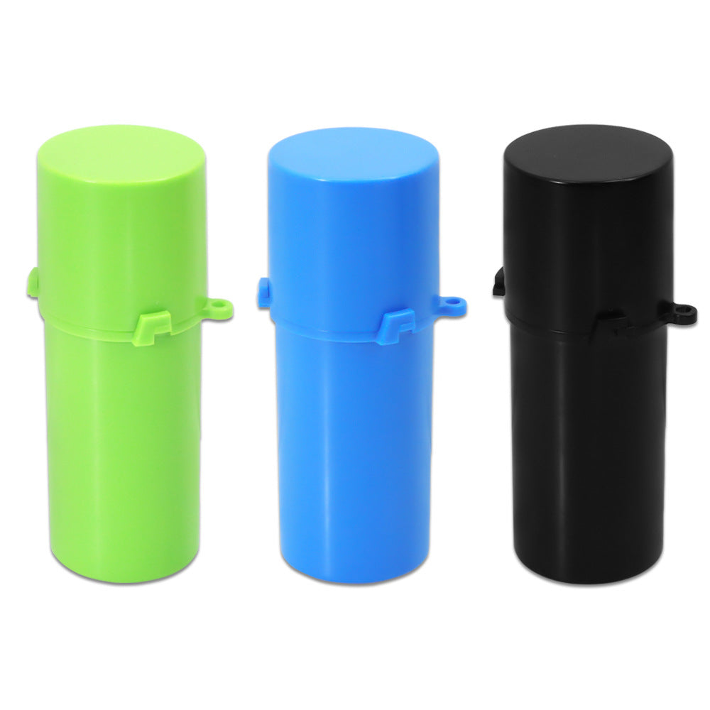 2 In 1 Multicolor Sealed Storage Plastic Smoke Grinder